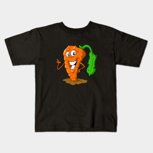 Carrot Character Kids T-Shirt